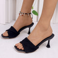 Exportplus sizetongue square toe stiletto sandals women's outwearsummernew arrivalins open toe classy cross slippers in stock