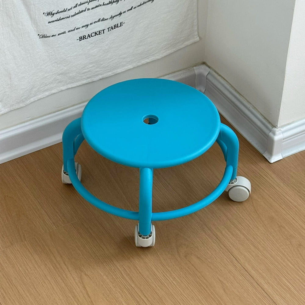 Swivel stool - heavy duty, durable, and portable. perfect for home use: ideal as a small stool, shoe bench, or step stool for adults and children. features smooth rolling casters for easy mobility