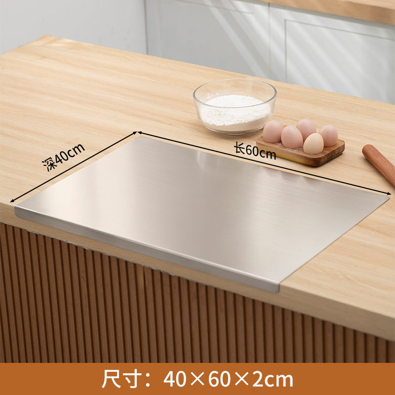 Stainless steel folding chopping board panel kitchen for home rolling panel and panel kneading panel thickened cutting board antibacterial moisture-proof