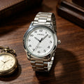 Original classic cross-border dropshipping stainless steel quartz men's watch set - waterproof wholesale men's wristwatch