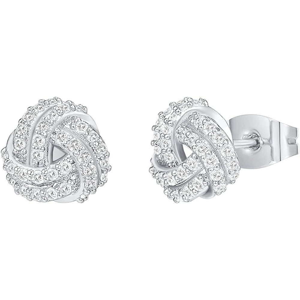 S925 sterling silver stud earrings, 14k gold plated twisted smooth earrings for women, new european and american cross-border accessories jewelry