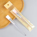 Wholesale facial mask brush - individually wrapped makeup brush - beauty salon spa application brush - white soft bristles - transparent handle brush