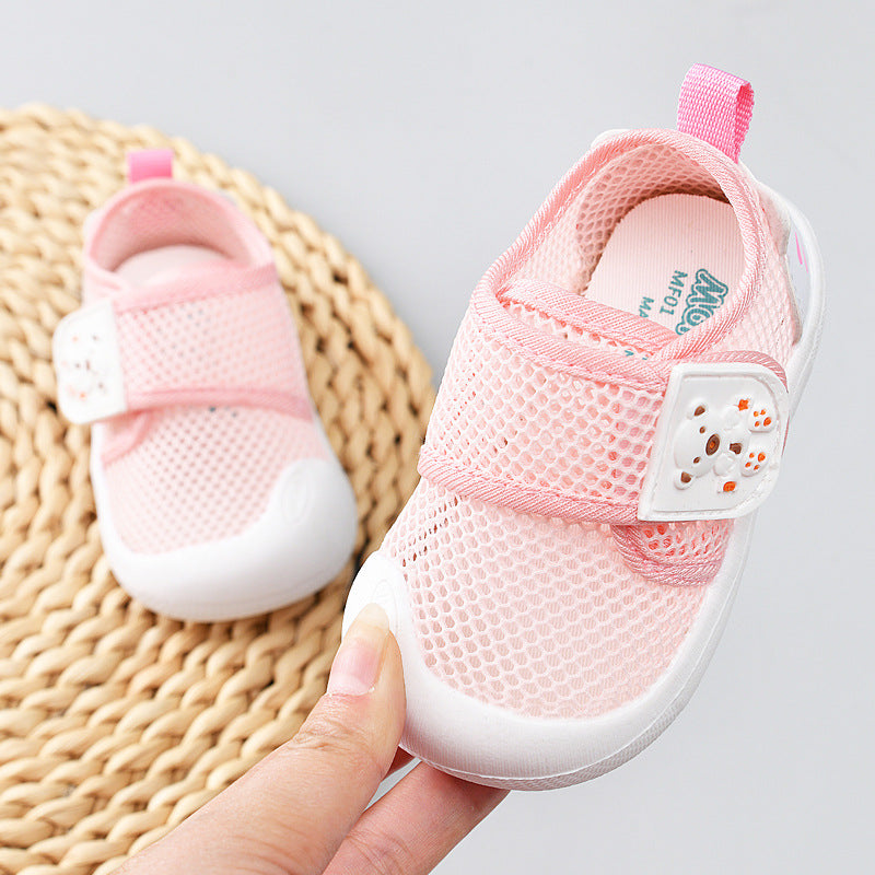 Yidian baby cloth sandals women's summer infant shoes new arrival toddler shoes one year old men's soft bottom