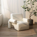 Nordic light luxury single sofa small apartment designer creative living room balcony lazy popular cashmere sofa chair