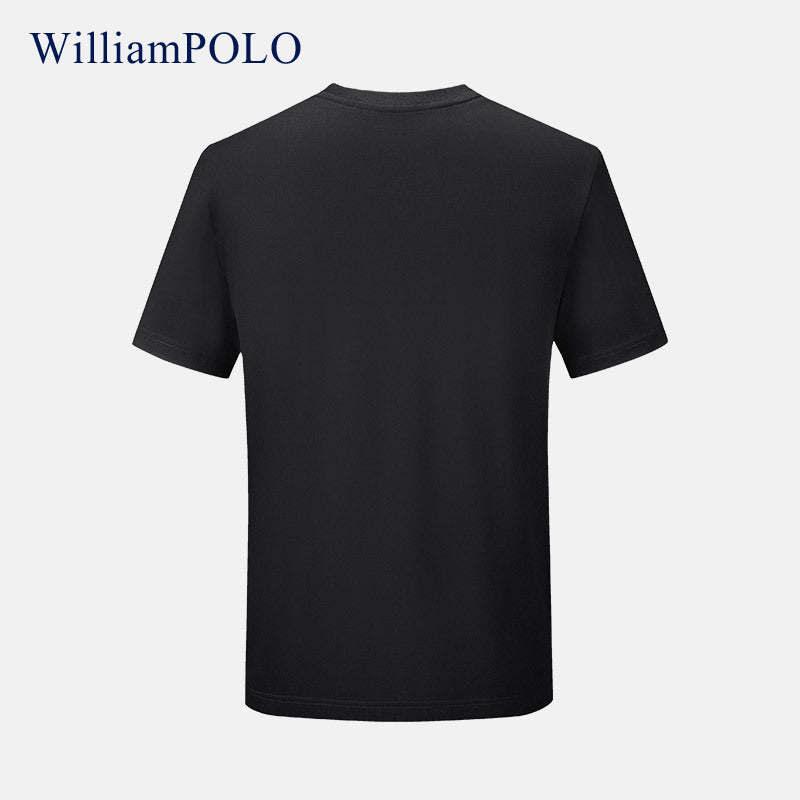 Emperor Paul short-sleeved men's summer new boys short-sleeved polo casual top round neck pullover young men's T-shirt