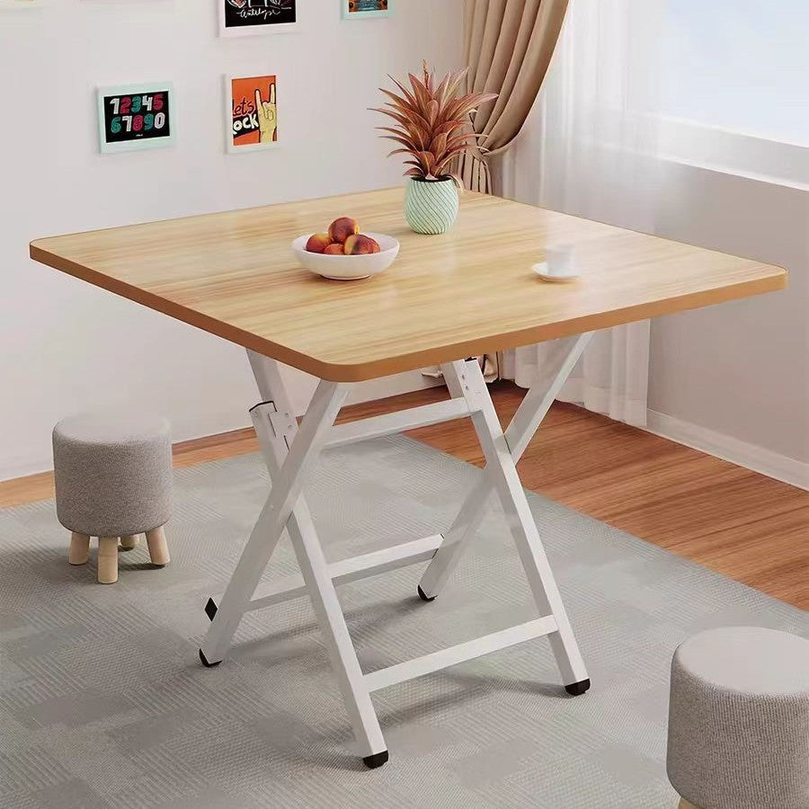 Foldable table dining table for home small table outdoor portable stall small apartment rental house simple dining square table