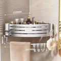 Bathroom storage rack, punch-free bathroom triangle wall-mounted toilet, washroom wall washbasin storage rack