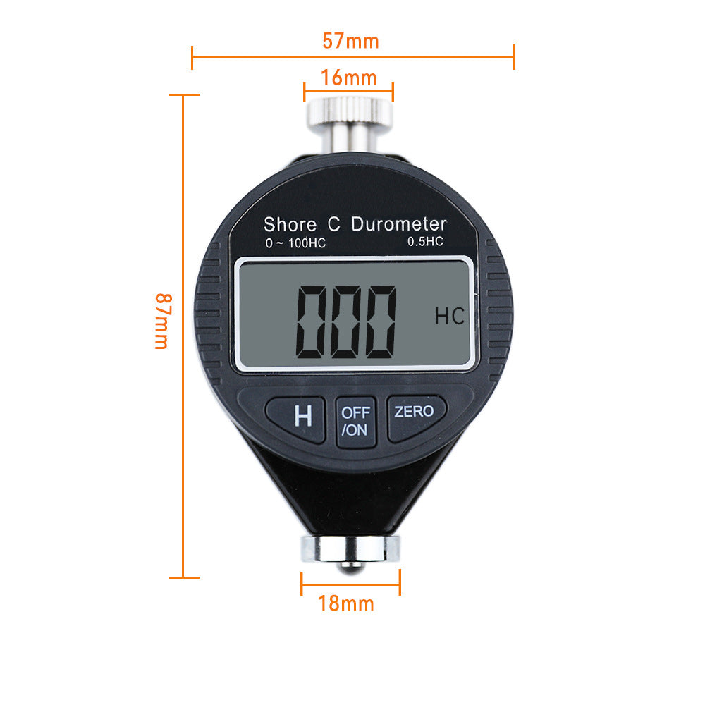 Electronic digital Shore hardness tester Plastic, rubber, silicone, tire hardness tester A/C/D type hardness tester