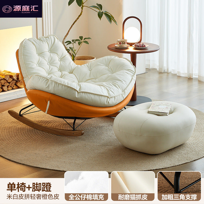For home rocking chair can lie down and sleep chair adult lazy sofa popular balcony casual rocking chair