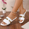 export plus size women's flat slippers -  new casual beach anti-slip sandals wholesale
