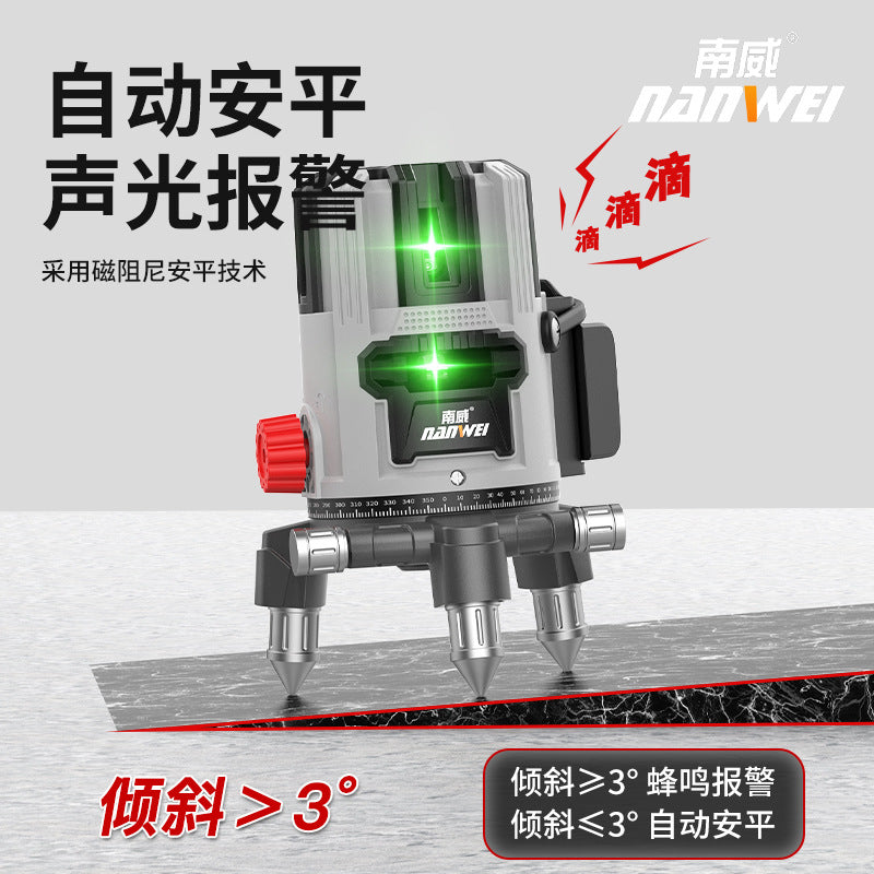 Nanwei green light level meter - wall & floor mounting, high-precision, strong light, fine line, infrared 2-line, 5-line, 16-line laser level