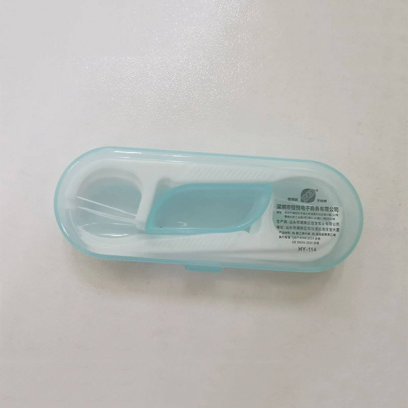 Disposable dental floss stick, boxed ultra-fine portable toothpick floss pick dental floss stick, care dental floss stick 10 pcs/box