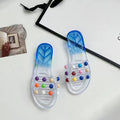 Women's summer slippers: stylish and minimalist indoor/outdoor slides, matching family sandals, single-strap, trendy, and cute summer sandals