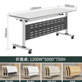 Mobile office desk strip table mechanism with wheels, splicing double educational desk, foldable conference table, training table and chair combination