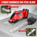 Lithium battery powered cordless pruning shears, grass trimmer, hedge trimmer - one-handed electric hedge trimmer for pruning, trimming, greening, and gardening