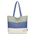 Large capacity canvas tote bag for women, 2023 new color block shoulder bag, minimalist commuter handbag, striped tote bag