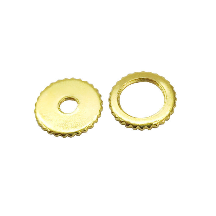 Lighting Teeth Knurled Meson Meson Gasket Lace Round Flat Stamped Round Nut Fine Teeth Thin Nut