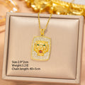 [titanium steel] fashionnew arrivalstylish leopard necklace light luxury fashion high-end full diamond cross-border clavicle chain accessories