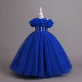 Yimingzhi flower girl dress - floral design, long, cross-border princess dress - dropshipping available - children's dress