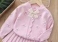 Girls' cardigan set - new autumn  collection: adorable girls' sweater and skirt set