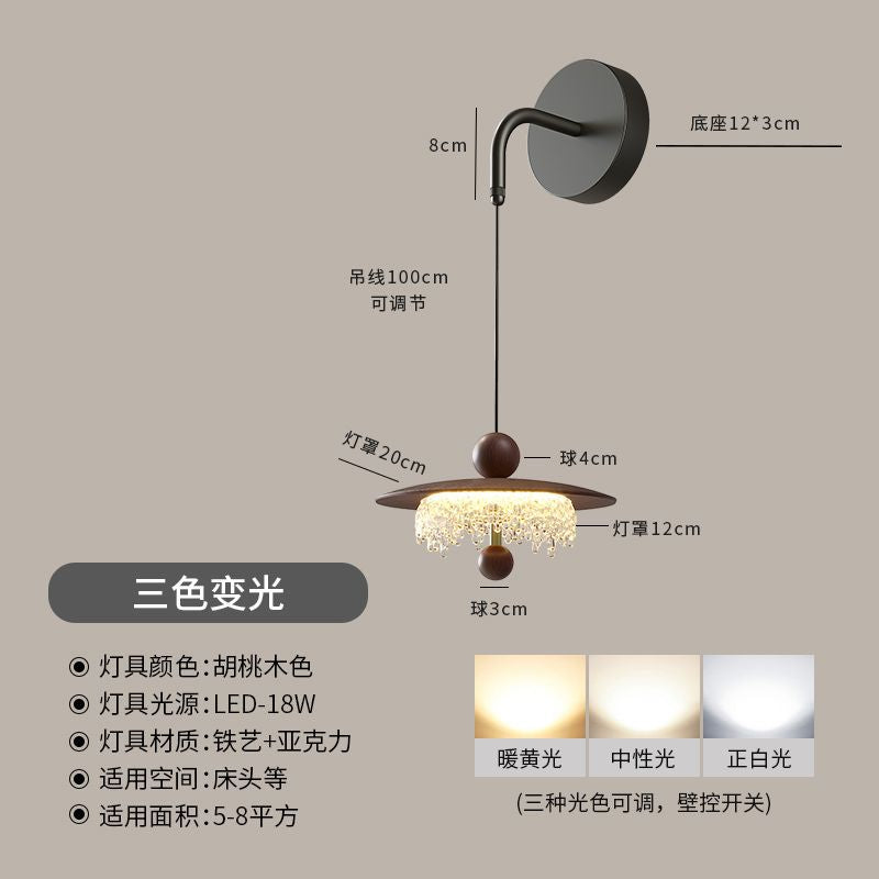 Medieval style restaurant chandelier three-head american retro water drop classy tea room bar table long strip lamp