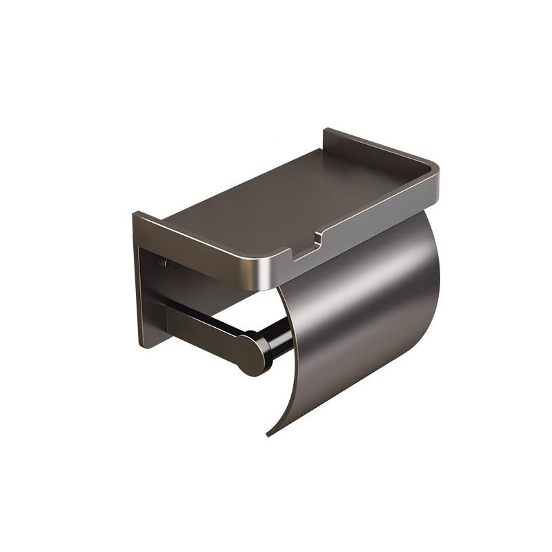 Bathroom tissue box wall-mounted toilet paper holder, punch-free waterproof toilet paper dispenser, restroom roll paper holder