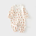 Babibele baby onesie - seamless spring/autumn newborn cotton romper - unisex infant & toddler crawling suit
