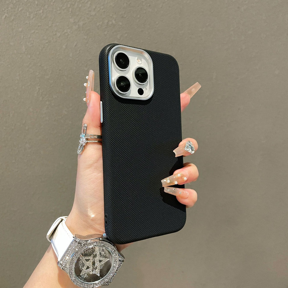 Crosshatch texture phone case for apple 17 pro max (large camera hole), compatible with iphone 16/13/14 - cross-border protective cover