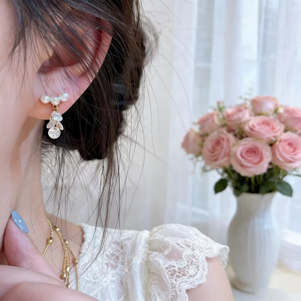 Exquisite beaded tassel dangle earrings - 2026 new collection, light luxury, high-end style, fashionable and versatile earrings
