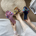 Women's summer sandals & slippers 2023: new fashionable sweet & girly style with bow detail, perfect for beach & casual wear - flat, one-strap design