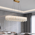 All-copper spanish marble living room chandelier - high-end, light luxury, villa, postmodern minimalist style for study, bedroom, and dining room