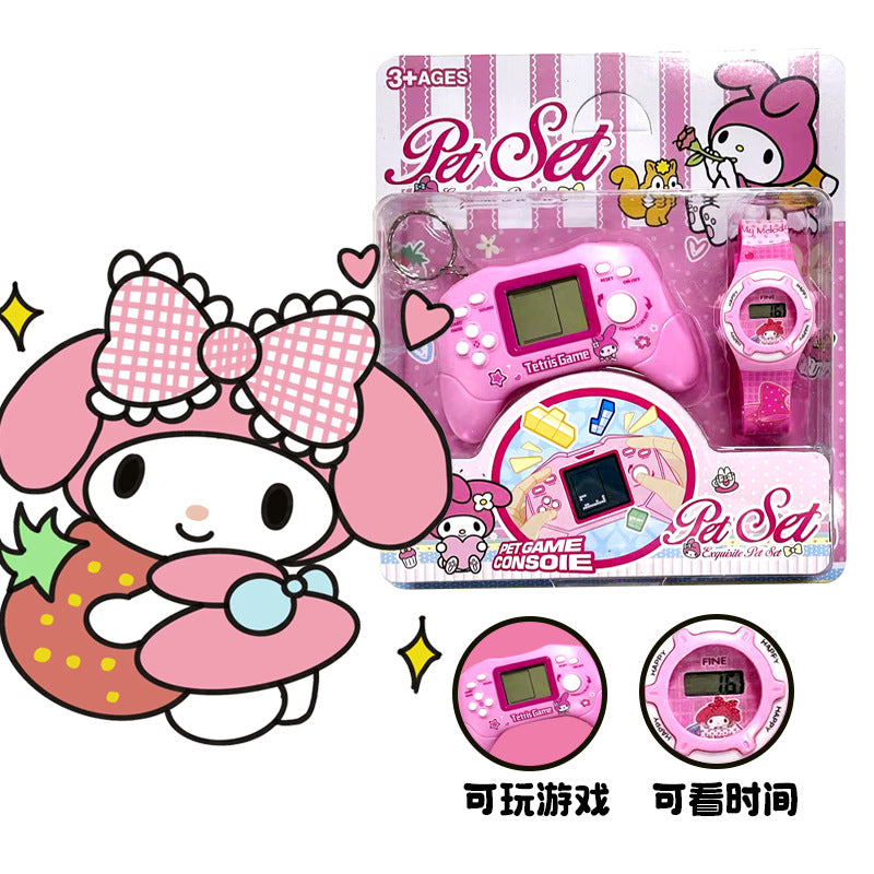 Kids' smartwatch educational toy with mini game console - tetris handheld - small-scale street vendor cross-border wholesale