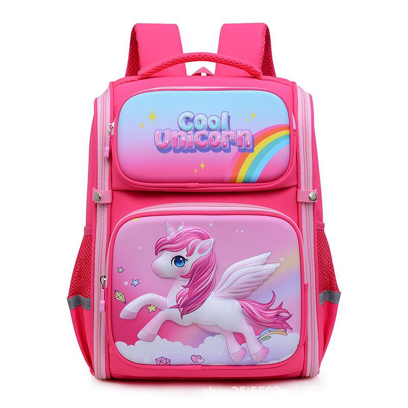 School bag for primary school students, grades 1-3, men's and women's cartoon animation children's space bag, large-capacity load-reducing spine backpack