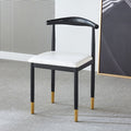 For home dining chair scandinaviancasual modern iron horn chair casual study stool imitation solid wood dining commercial back chair
