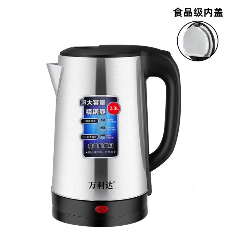 Wholesale stainless steel electric kettle from manufacturer - small appliance, home use, automatic shut-off, gift options, dropshipping available, cross-border e-commerce
