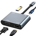 type-c docking station to high-definition 4k30hz network card usb3.0 manufacturer wholesale hub3.0 converter