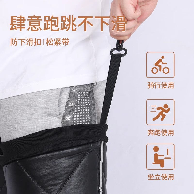 Electric vehicle knee pads winter motorcycle riding warm leg protectors windproof cold protection wind deflector special protective gear cross-border in stock
