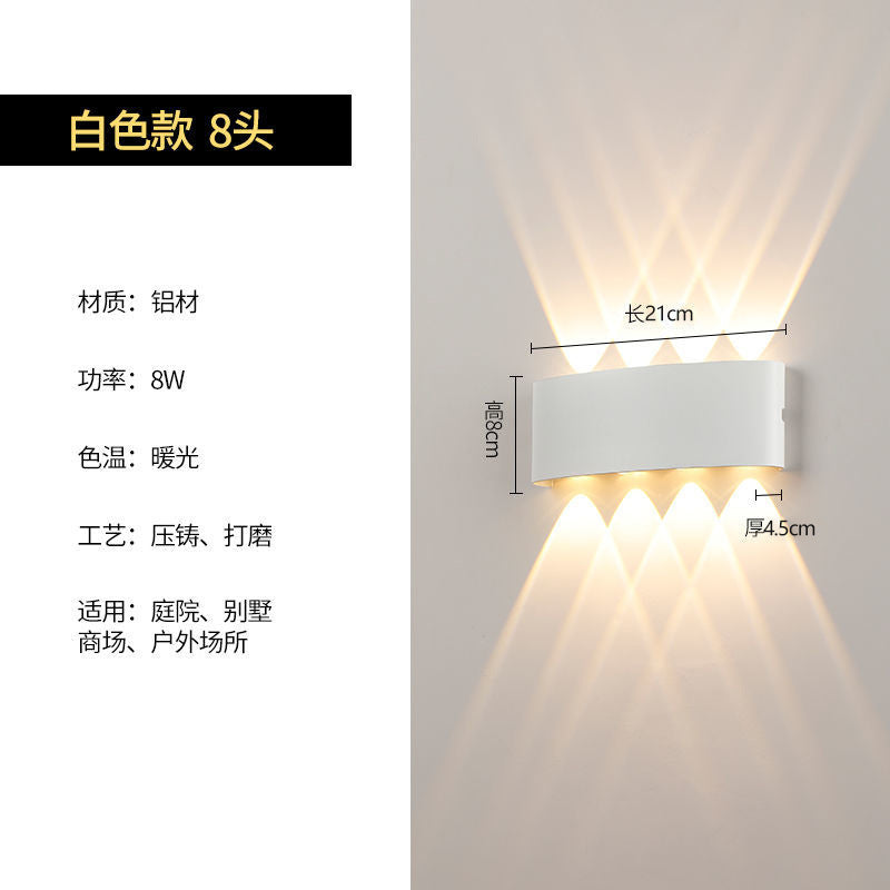 Outdoor wall light waterproof outdoor wall washer minimalist modern living room bedroom bedside aisle balcony terrace lamp