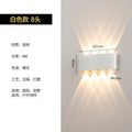 【8 heads】outdoor sand white waterproof wall light - warm light 8w