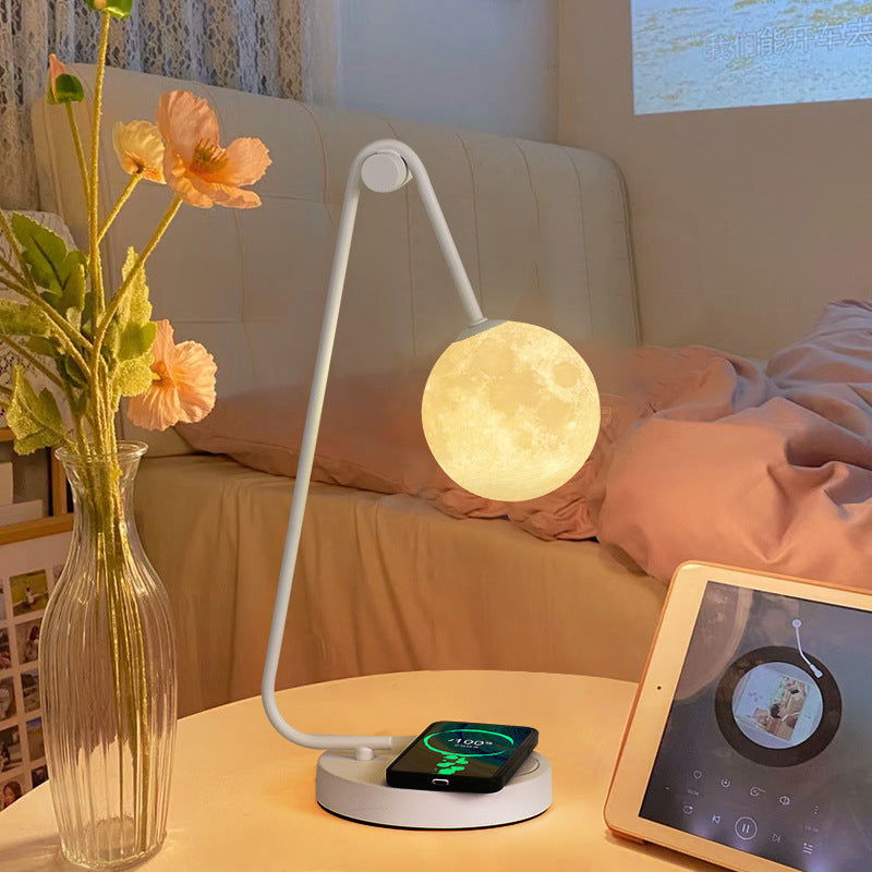 Bedroom table lamp simple touch sensor lamp living room bedside atmosphere lamp dimmable moon warm eye protection moon lamp