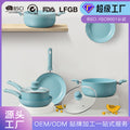 Personalized oem for homesuit pot fresh thickened bottom soup pot milk pot frying pan combination gift pot non-stick pot