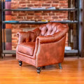 American retro tiger chair casual hotel bar cafe clothing store industrial style pull button single sofa chair