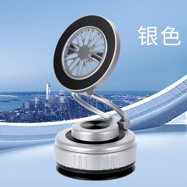 Cross-border explosion 360-degree electric vacuum adsorption magnetic suction car navigation foldable rotating car mobile phone holder