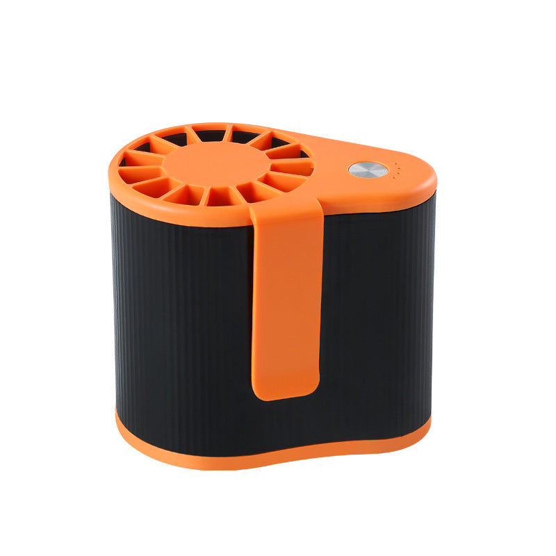new camping style leafless waist fan student outdoor handheld portable mini waist leafless fan