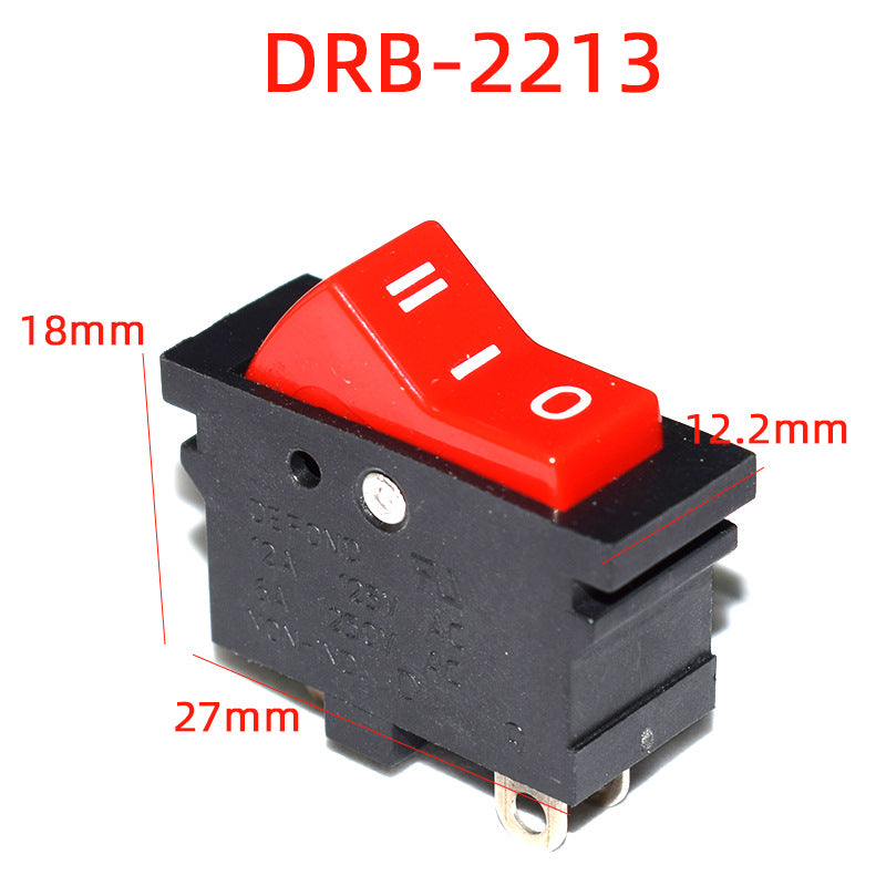 Ship-shaped rocker power button, single knife double throw three gears and 3 feet, welding treasure hot air gun switch, for Jiufu hot air gun