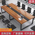 Bestselling office desk & conference table set - modern minimalist design, complete employee desk and chair combination, conference room long table