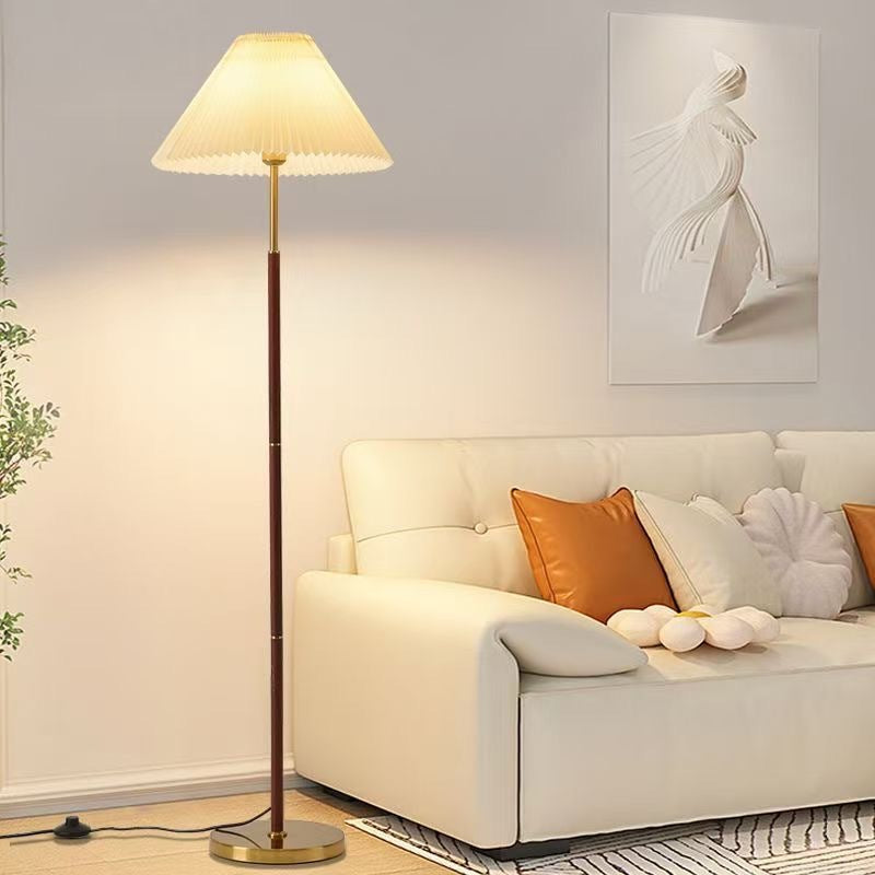 【premium selection】pleated decor floor lamp - minimalist chic for living room, sofa, study, or bedside - modern & stylish
