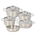 Export turkey stainless steel thickened bottom suit soup pot 9-piece set pan frying pan milk pot cookware suit