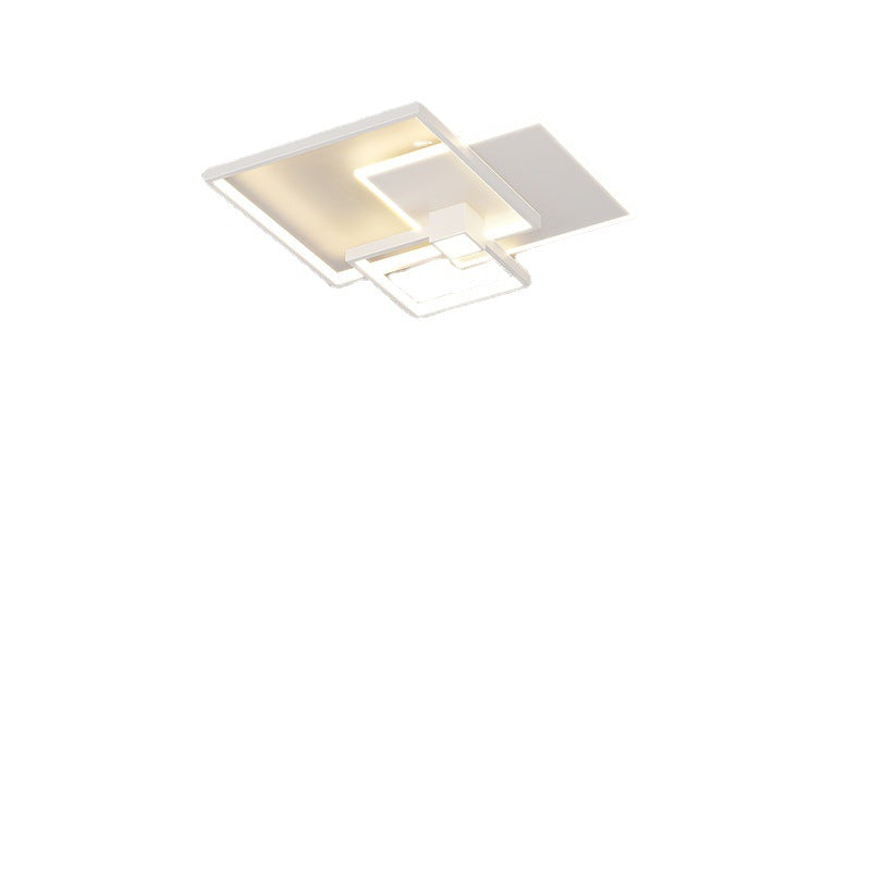 2025 new Nordic simple atmosphere LED rectangular living room ceiling light personalized creative dining room bedroom lighting