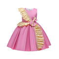 Export children's clothing satinkids dress princess dress girl dress host piano performance dress girl dress